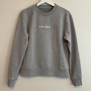 Mejuri Fine Crew Grey Crewneck Sweater